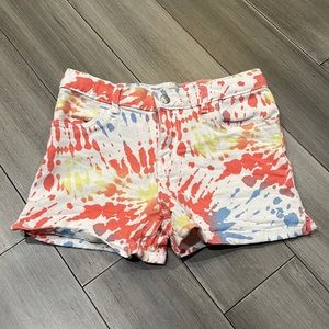 Levi’s tie-dye denim Shorty Short (size 12 reg)